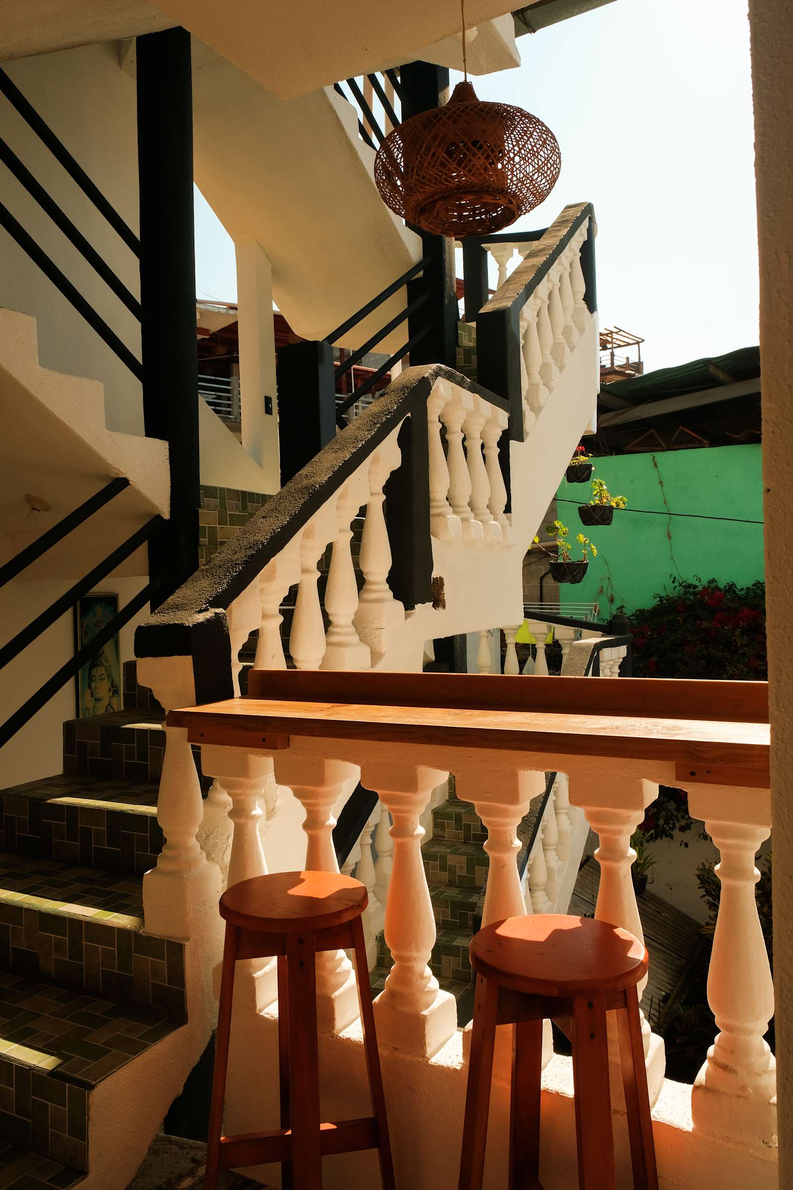 Stairs and architectural details at Mandalas